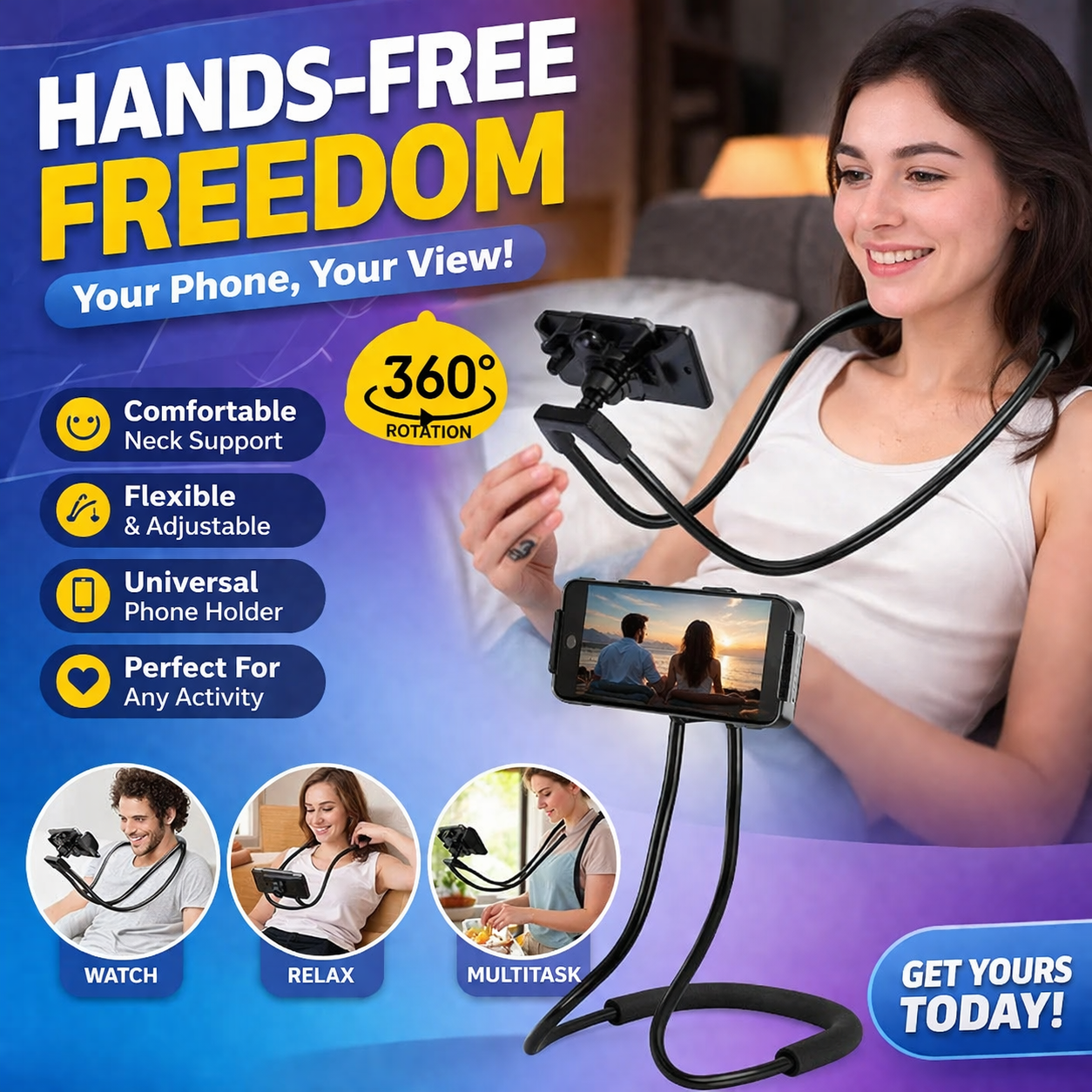 Hands-Free & Theft-Proof Phone Lanyard – Perfect for Travel & Daily Use